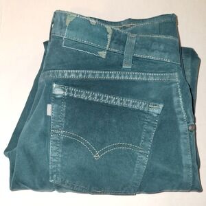 Vintage Levi Silver Tab Baggy Jeans Men's Size 30x30 Green Purple Label USA Made